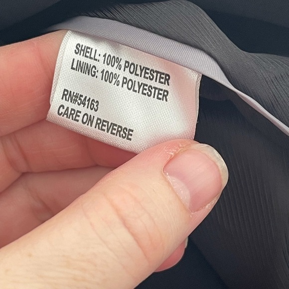 Calvin Klein black long line rain jacket - Picture 4 of 6